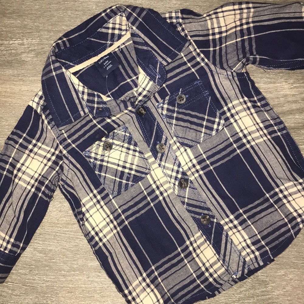 Baby Gap plaid button down shirt
